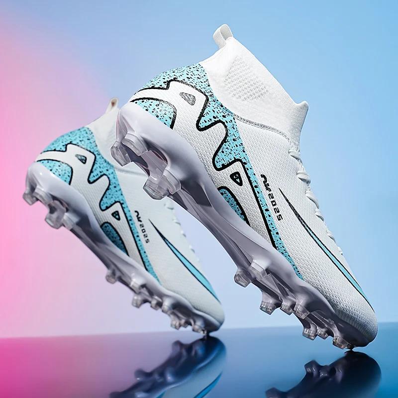 New Men FG/TF Soccer Shoes Cleats Studded Society Match Football Field Boots Original Comfortable Ultralight Kids Football Shoes