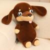 40CM Adorable Big Eyes Dachshund Plush Toy Soft Stuffed Animal Dog Doll Funny Dachshund Wear Clothes Doll Pet Puppy Gifts