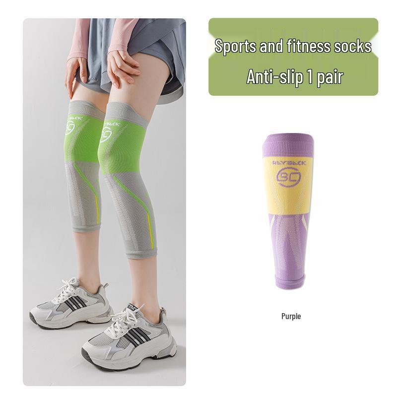 

Компрессионные носки для бега и велоспорта с защитой коленей и летние утягивающие рукава для ног