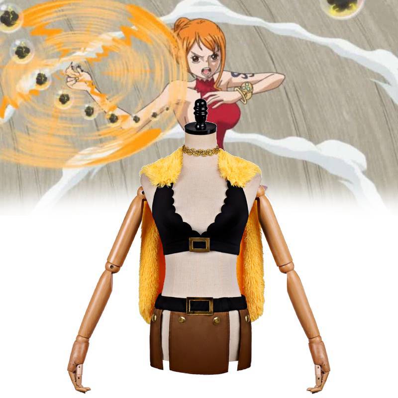 One Piece Nami Cosplay Costume For Anime Role Play With Polyester Material For Cosplayers