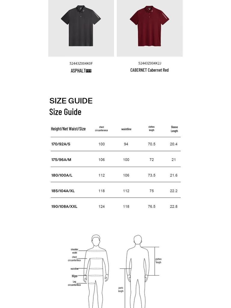 J.LINDEBERG Men's Golf Performance Polo Shirt