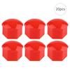 20pcs 21mm Nut Car Wheel Auto Hub Screw   Anti Theft Cover   Black