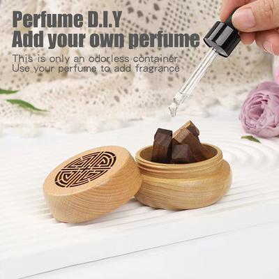 Bricolage Parfum Sans Odeur Style Ancien Bois Accessoires de Voiture Ornements Désodorisant Décorations Diffuseur de Parfum Aroma Tableau de Bord