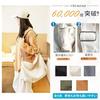 ARIALK Tote bag canvas large capacity shoulder A4 womens mens plain zipper.