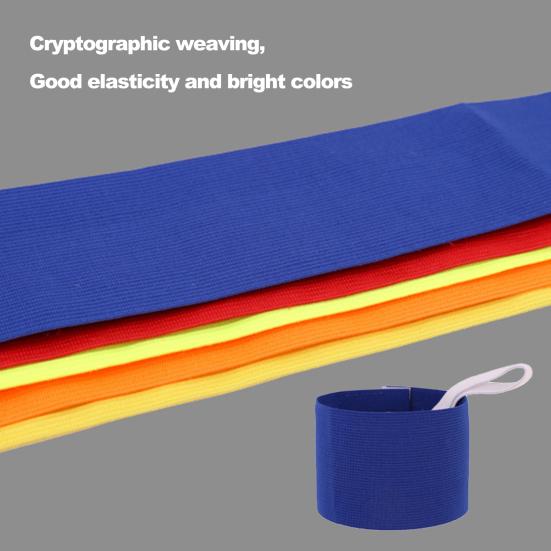 Opaski na ramię dla dorosłych, bardzo elastyczne, antypoślizgowe, regulowane, dobra widoczność, trening piłkarski, sporty zespołowe, opaska piłkarska, artykuły sportowe