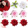 Hair Clips with Pink Flower Decoration, Brooch and Double-purpose Hair Clips, Hair Clips with Texture, Multi-purpose Accessories