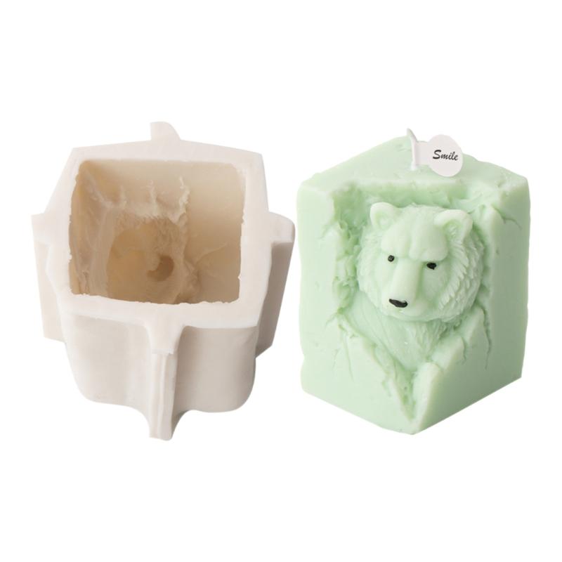 3D Animal Shaped Candle Mold Aromatherapy Soap Mould Resin Epoxy Mould Plaster Ornament for Birthdays and Festivals