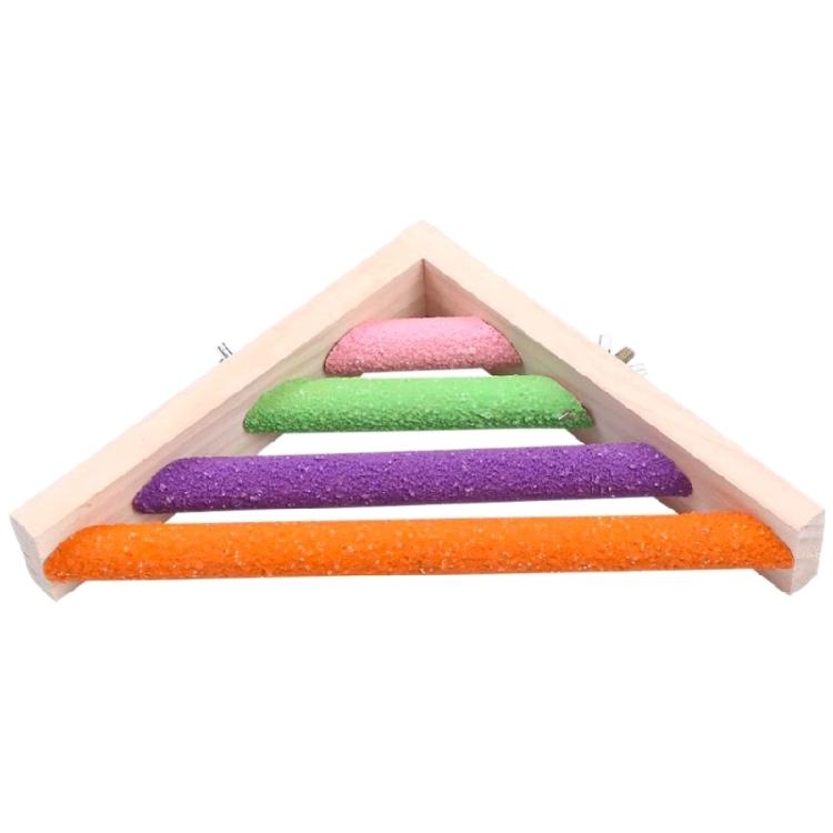 Bird Wood Perch Corner Shelf Platform for Hamster Lovebird Finch Conure Budgie