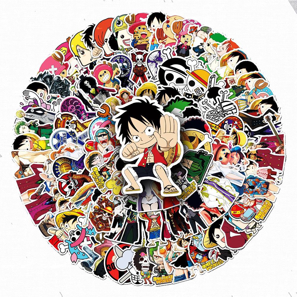 10/30/50pcs ONE PIECE Anime Stickers Luffy Zoro Chopper Cartoon Decals Cool DIY Skateboard Car Laptop Reward Sticker Gifts