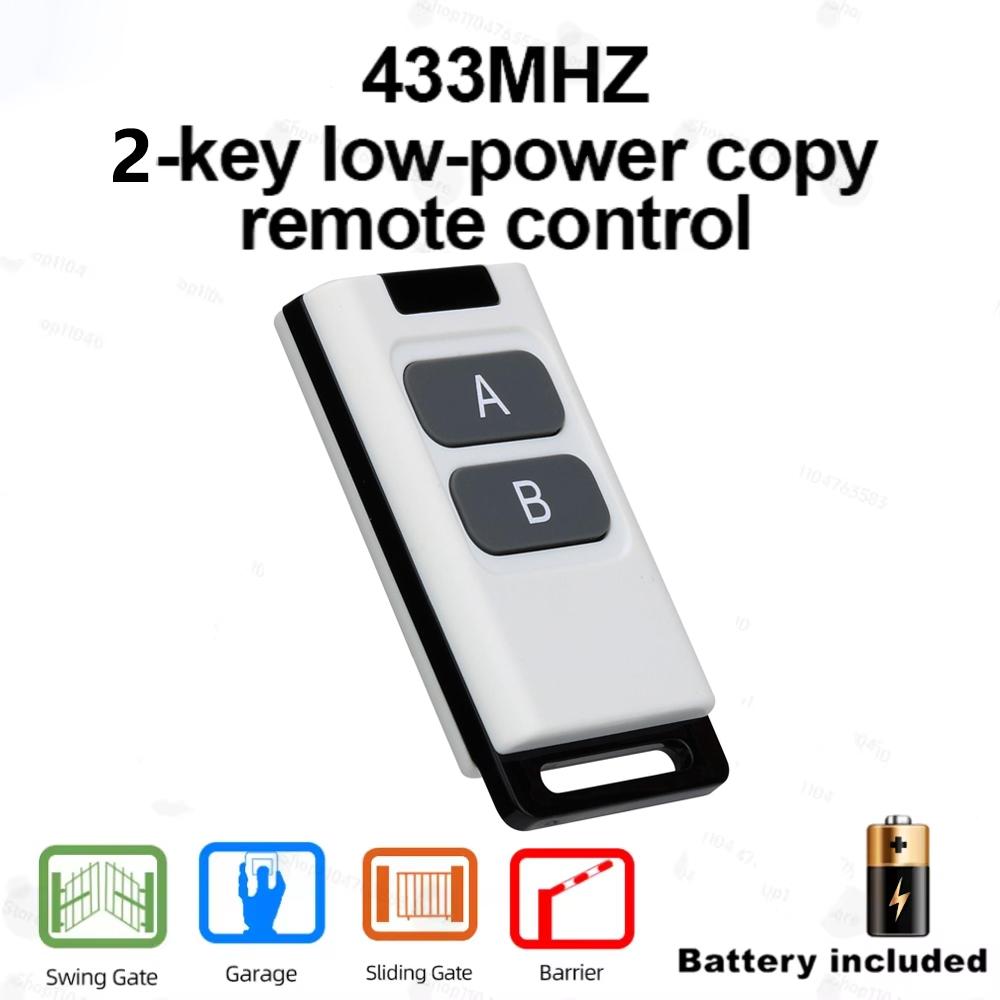 433MHz Universal RF Remote Control Learning Code Transmitter for Garage Door 2/4 Channels Cloning Duplicator