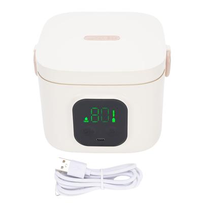 Boîte à lunch électrique 30W 800ml Acier inoxydable 304 Chauffage rapide USB Boîte alimentaire isotherme Réchauffeur de déjeuner portable pour la maison