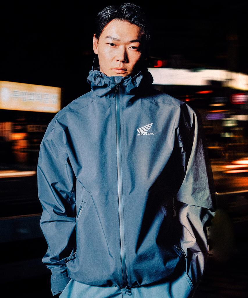 Phyps Motorcycle H-Tech 3Layer Waterproof Shield Jacket Blue