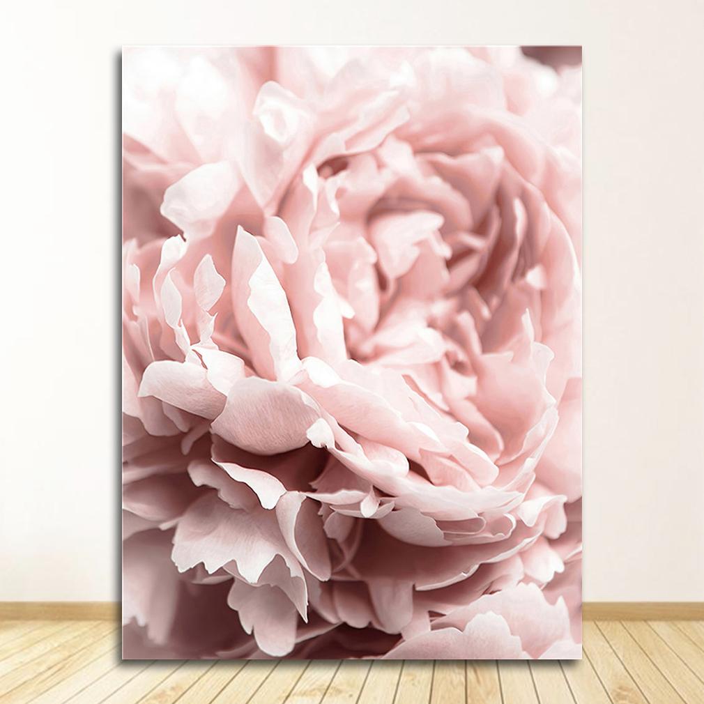 Picture Scandinavian Wall Art Living Room Decor Flower Poster Peony Print Roses Floral Canvas Painting