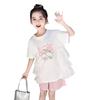 Summer Girls Fashion Short Sleeve T Shirt Dress Stylish Kids Casual Dress