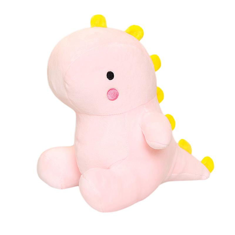 2030Cm Ultra Soft Dinosaur Doll Plush Toy Sitting Down Cotton Dino Cartoon Cute Animal Plushie Evil Corns Red Black Gift