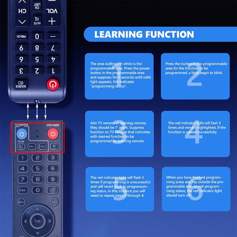 Ergonomic Voice Activated TV Remote For Streaming And Durability
