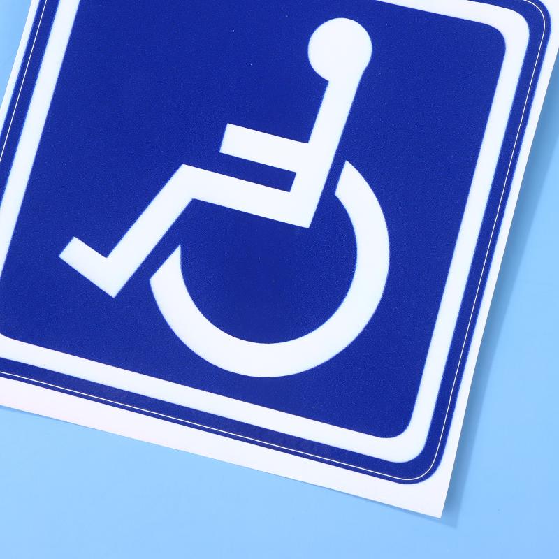 2 ks Nálepky na auto pro osoby s postižením, invalidní vozík, handicap na okno auta, zadní sklo, nárazník, kufr, univerzální sluneční clona, vinylové obtisky