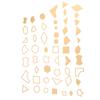 54PCS Clear Acrylic Pattern Stencil Template Set Leather Craft Quilting Sewing Tool DIY