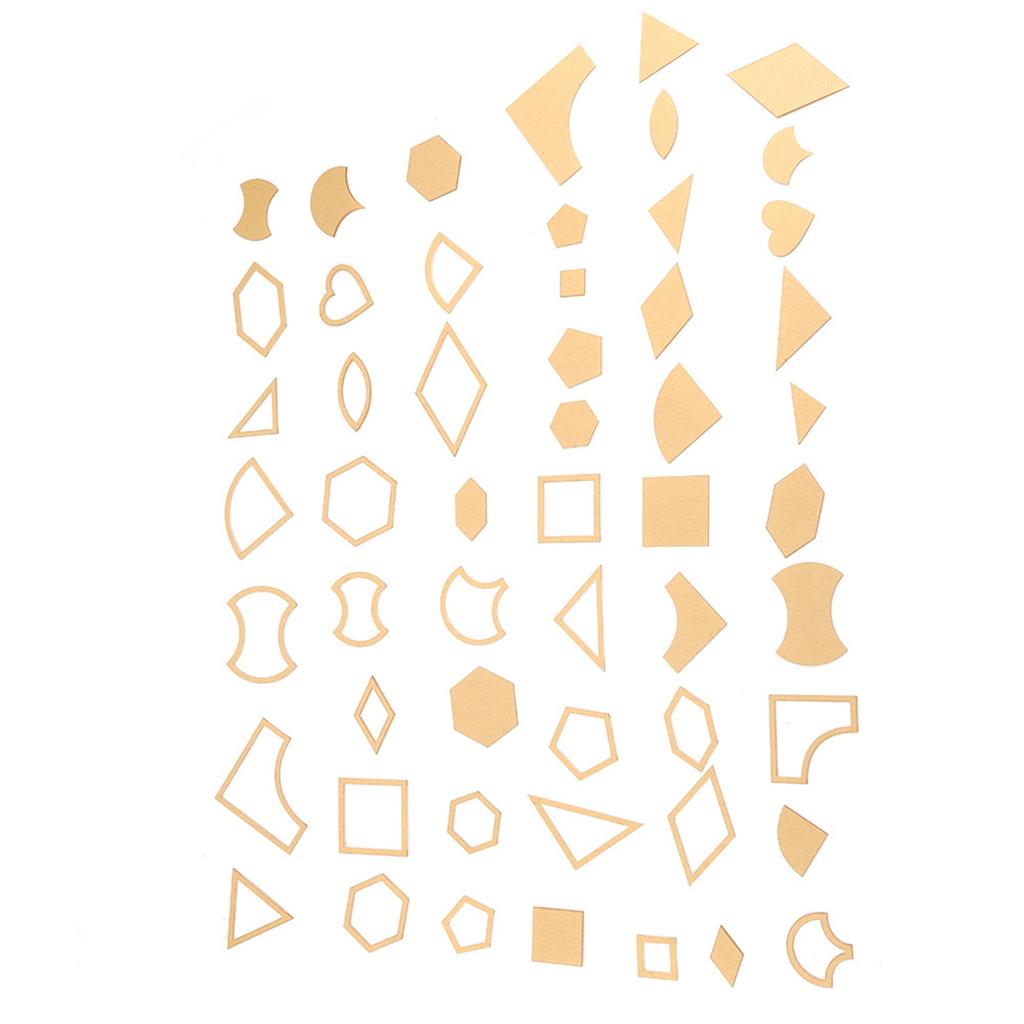 54PCS Clear Acrylic Pattern Stencil Template Set Leather Craft Quilting Sewing Tool DIY