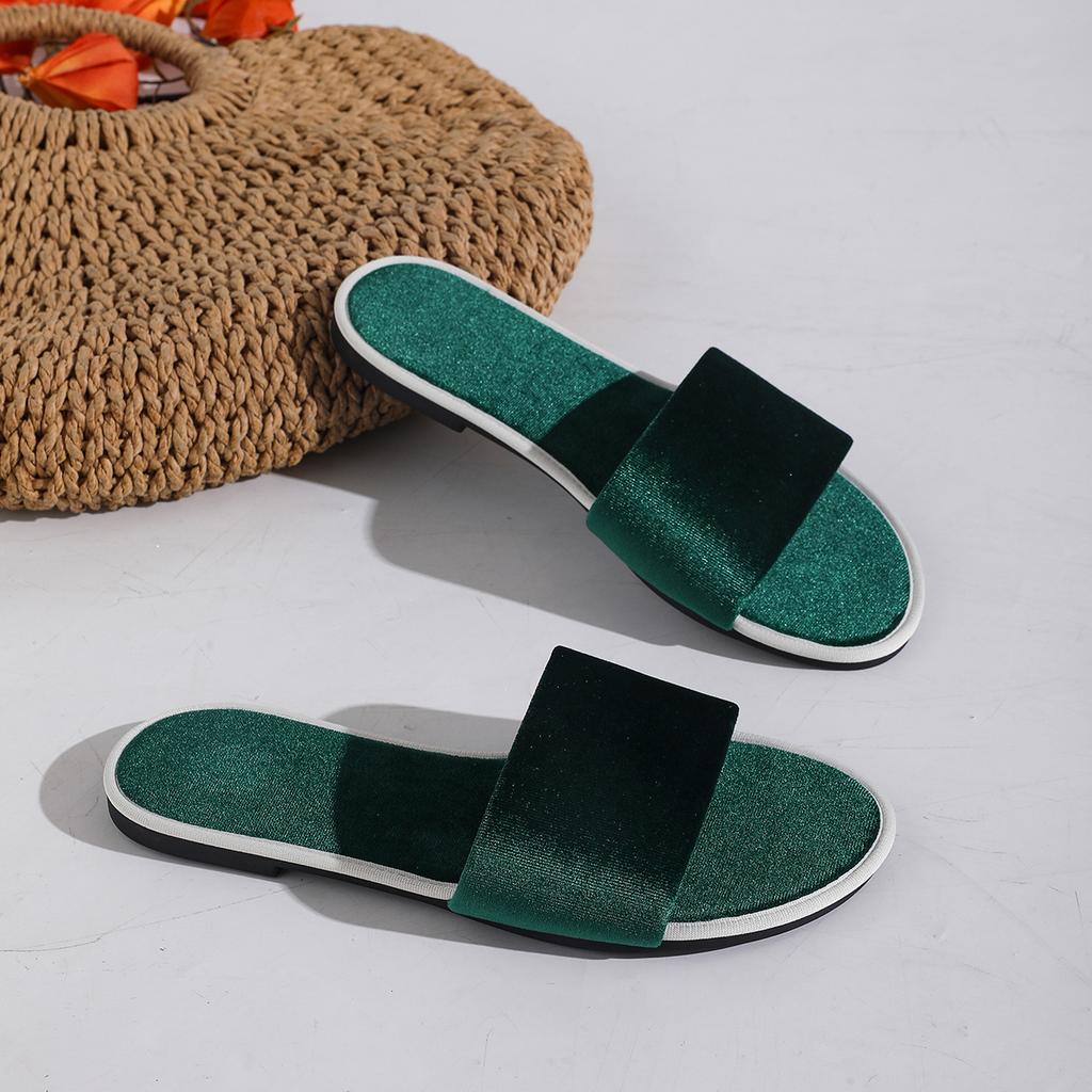 Fashion Winter Fleece Warm Slippers Non-slip House Hotel Shoes for Women Solid Flat Sandals Half Pack Flip Flops Men's Ladies Shoes