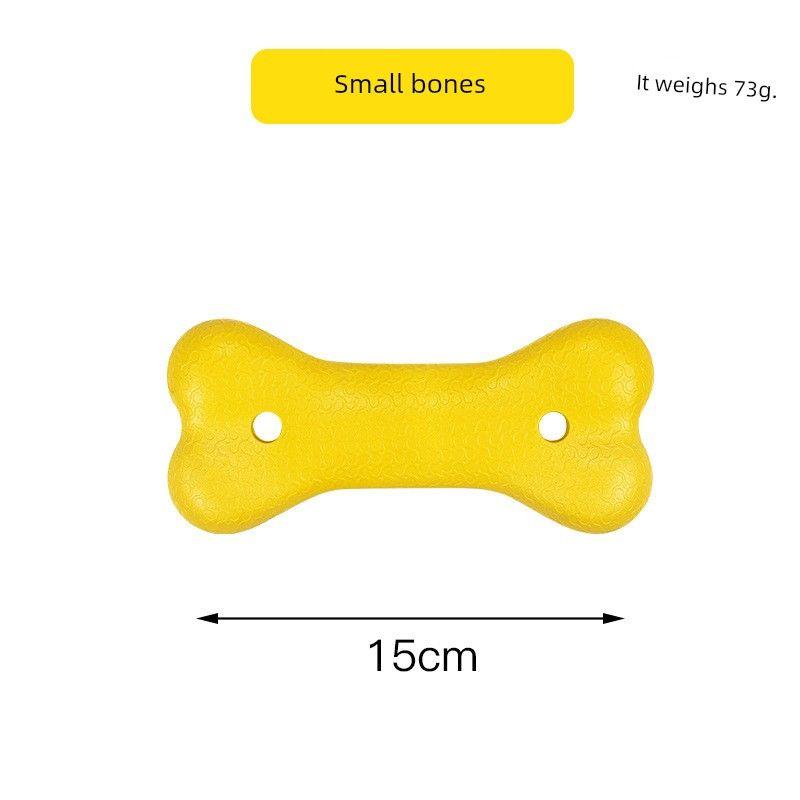 

Dog Toy Ball Bite-Resistant Elastic Training Ball Border Collie Golden Retriever Malinois Medium Large Dog Pull Ring Frisbee Pet Supplies Small bones 15cm