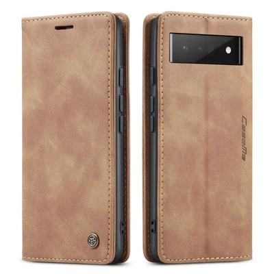 CaseMe Magnetické kožené pouzdro s odklápěcím krytem pro Google Pixel 10 Pro XL 9 8 7 6 Vintage peněženka s přihrádkami na karty a ochranným krytem Google Pixel 9A 8A 7A 6A s kapsou a držákem