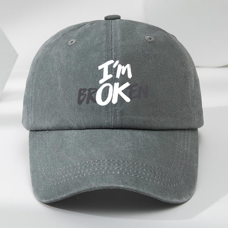 

Vintage I m OK Printed Baseball Cap, Adjustable , Cool Comfortable, Outdoor Sports/Fishing/Hiking Adjustable