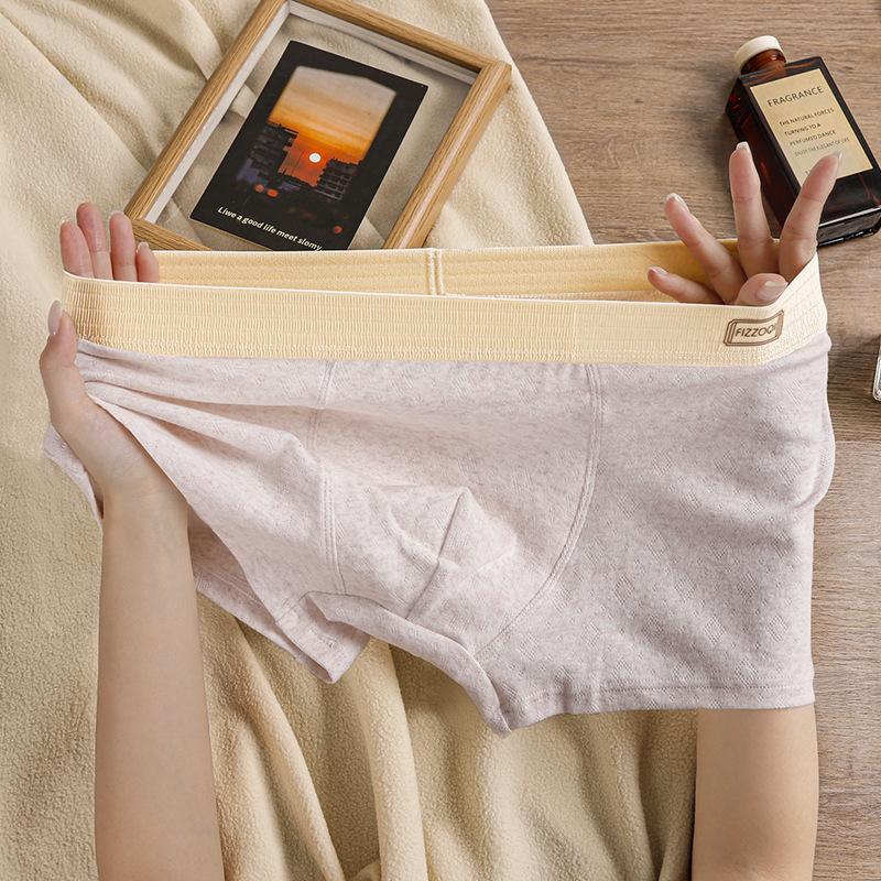 

Мужское нижнее белье Хлопковое и антибактериальное Мужские боксеры Мужские плавки 3XL светло-фиолетовый