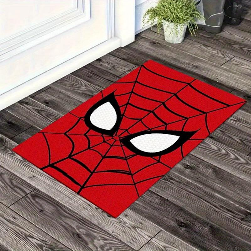 

1pc Spider-Man Pattern Area Rug Soft Flannel Floor Mat for Living Room, Office, Bedroom, Outdoor and Camping, Sofa Coffee Table Floor Mat, D 60cm by 90cm