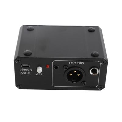 High Gain Microphone Preamp with 48V Phantom XLR and Low Noise for Dynamic and Condenser Microphones Power, Output,