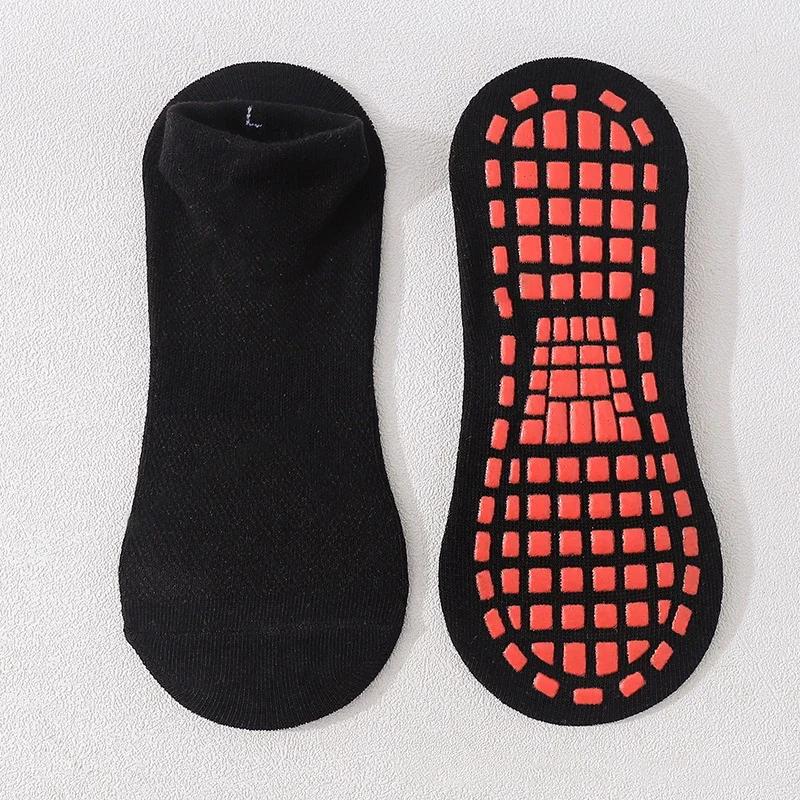 Kids Adults Anti-Slip Sock Trampoline Sock Cotton Breathable Short Socks Elasticity Boy Girl Outside Family Sports Yoga Socks
