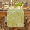 Tasse Table Runner Vintage Printed Pastoral Style Placemat Sideboard Cabinet Dust Cover Room Dining for Home Party Table Decor