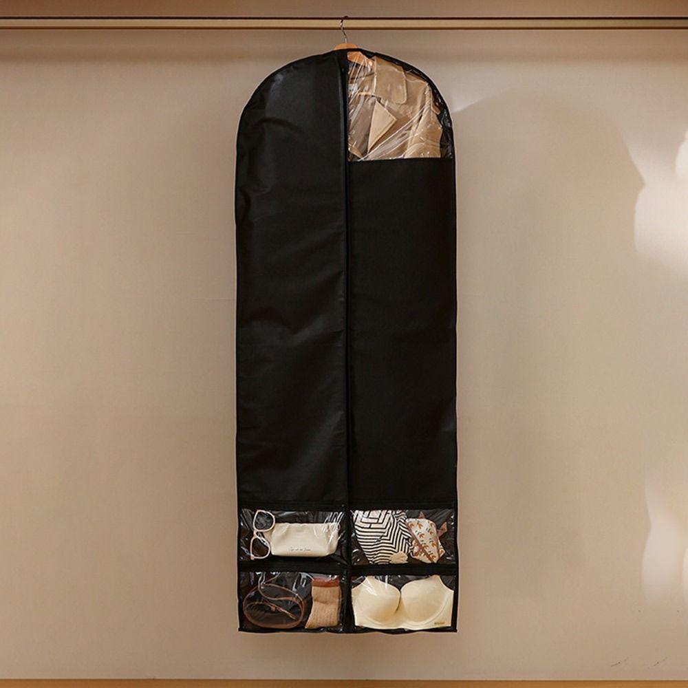 Large Capacity Wardrobe Dust Cover Reusable Wardrobe Organizer Hanging Storage Bag Garment Protector Underwear Socks Storage