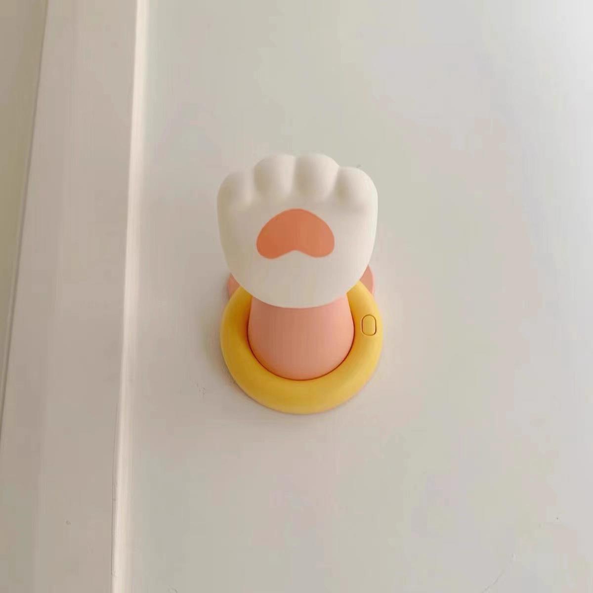 

Mini LED night light USB rechargeable cartoon fist silicone touch light,suitable for children s bedroom bedside table decoration