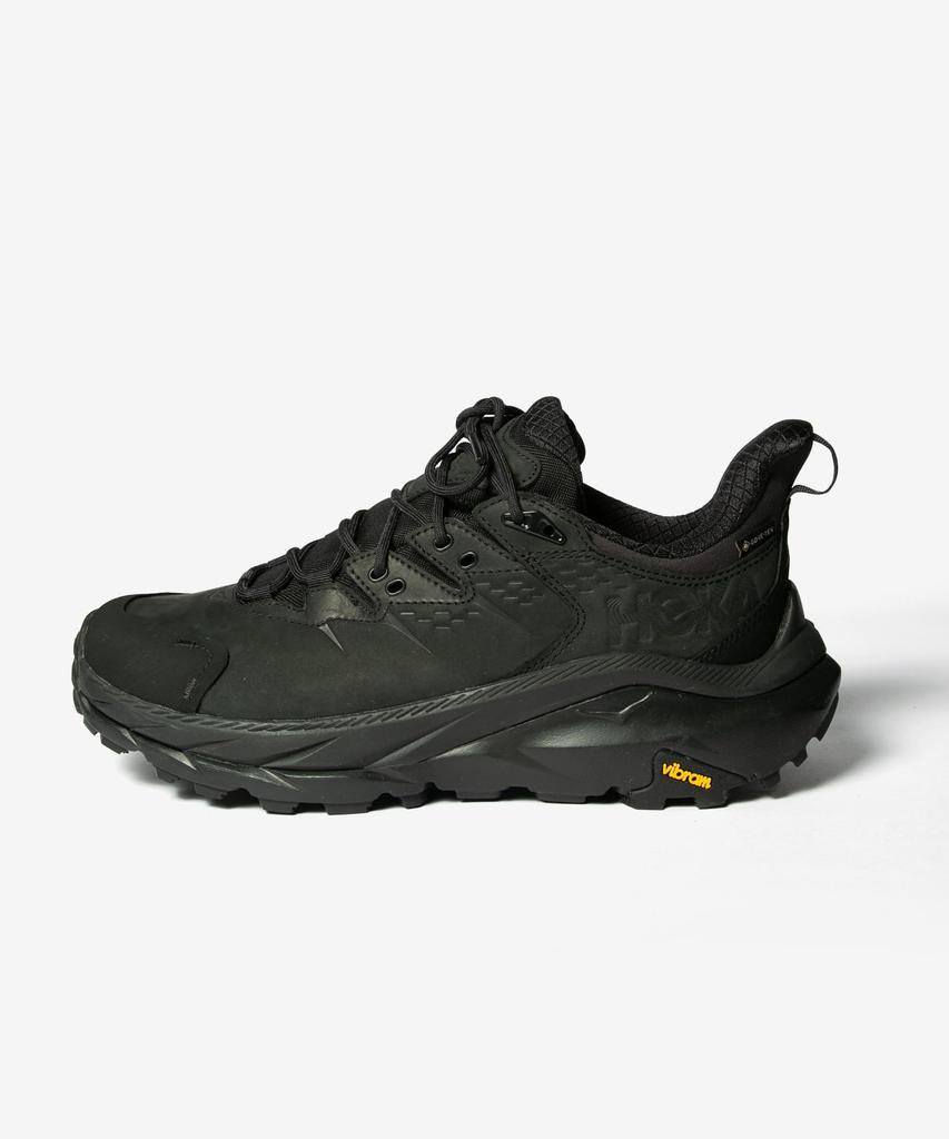 Hoka One One Kaha 2 Low GTX Sneakers Size D (1123190F), Men's Gore-Tex, Black/Black, (25.5 cm) [Used]