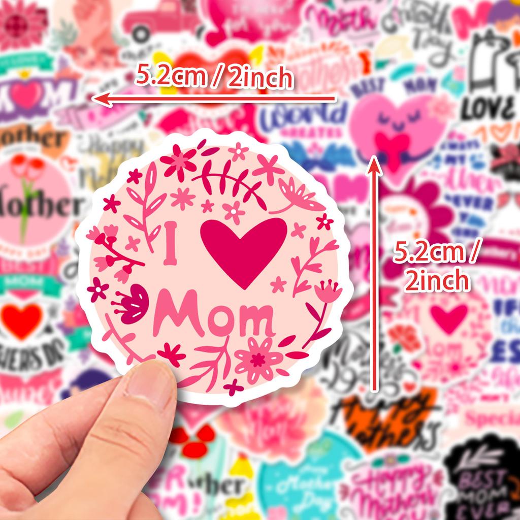 50 Sheets Qing Love Happy Mother'S Day Mother'S Day Sticker Seal