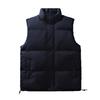 Men Down Waistcoat With Pockets Stand Collar Sleeveless Zipper Closure Autumn Winter
