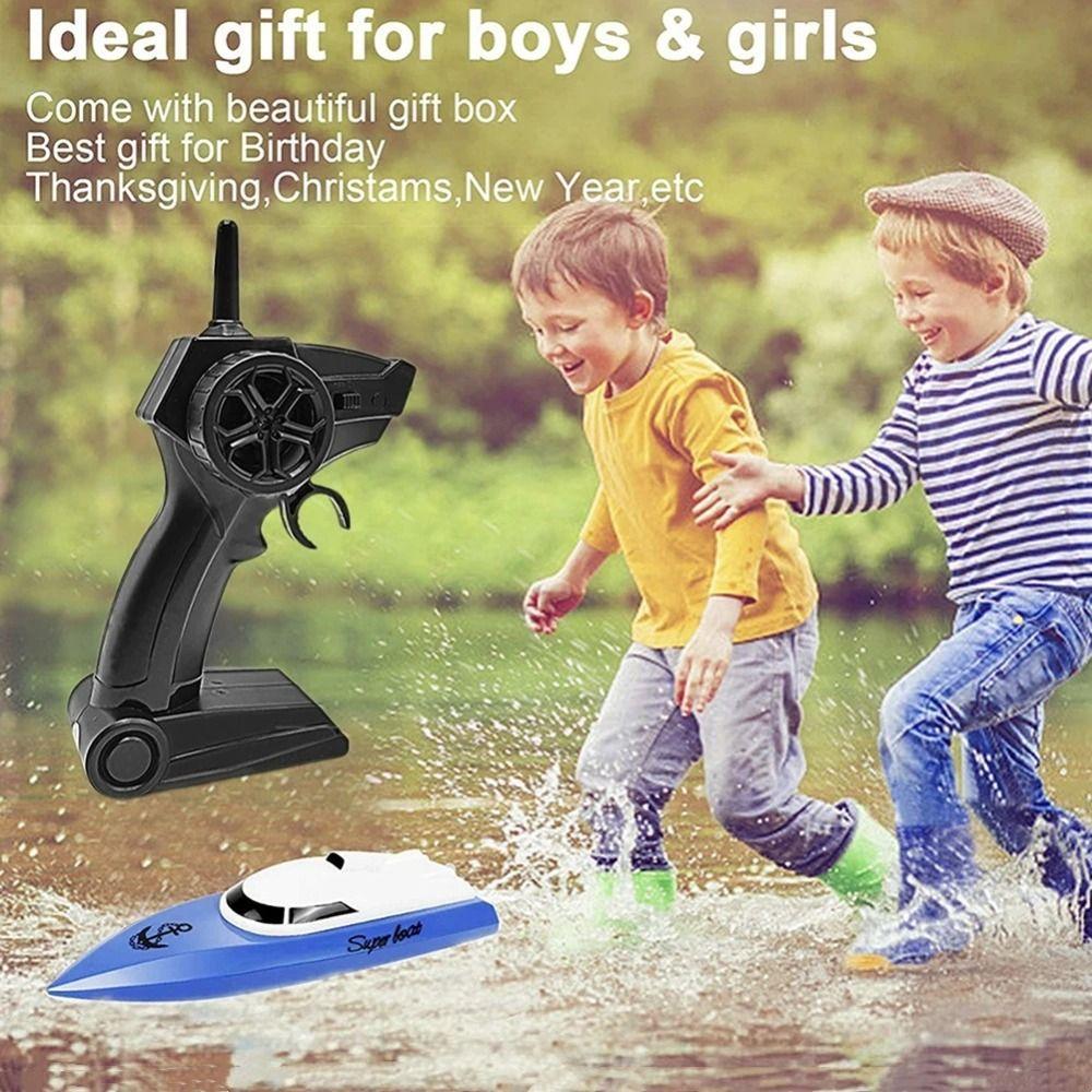 High Speed RC Speedboat Double Propeller Boat Electric Toys Remote Control Boat  Boys Girls