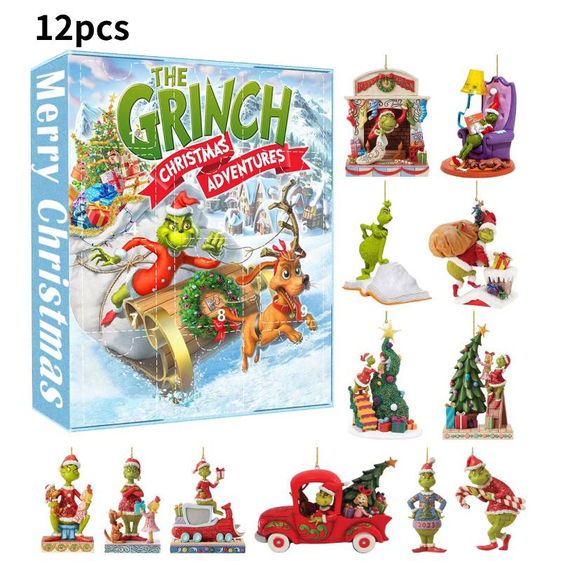 

Адвент Рождественский календарь 12 дней обратного отсчета Слепая коробка Украшение Подвеска Style C