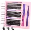 Diy Single Tuft False Eyelashes Natural Dense Mixed Segmented 10-16M Eyelashes
