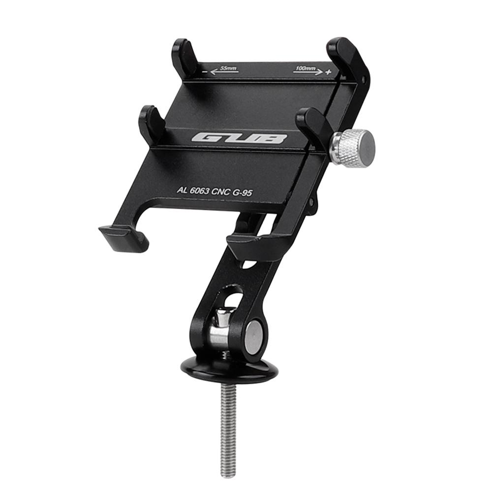 Aluminum Alloy  Phone Mount Bike Stem Phone Rack Rotating Mobile Phone Bracket  Smartphone Holder Bike Phone Rack