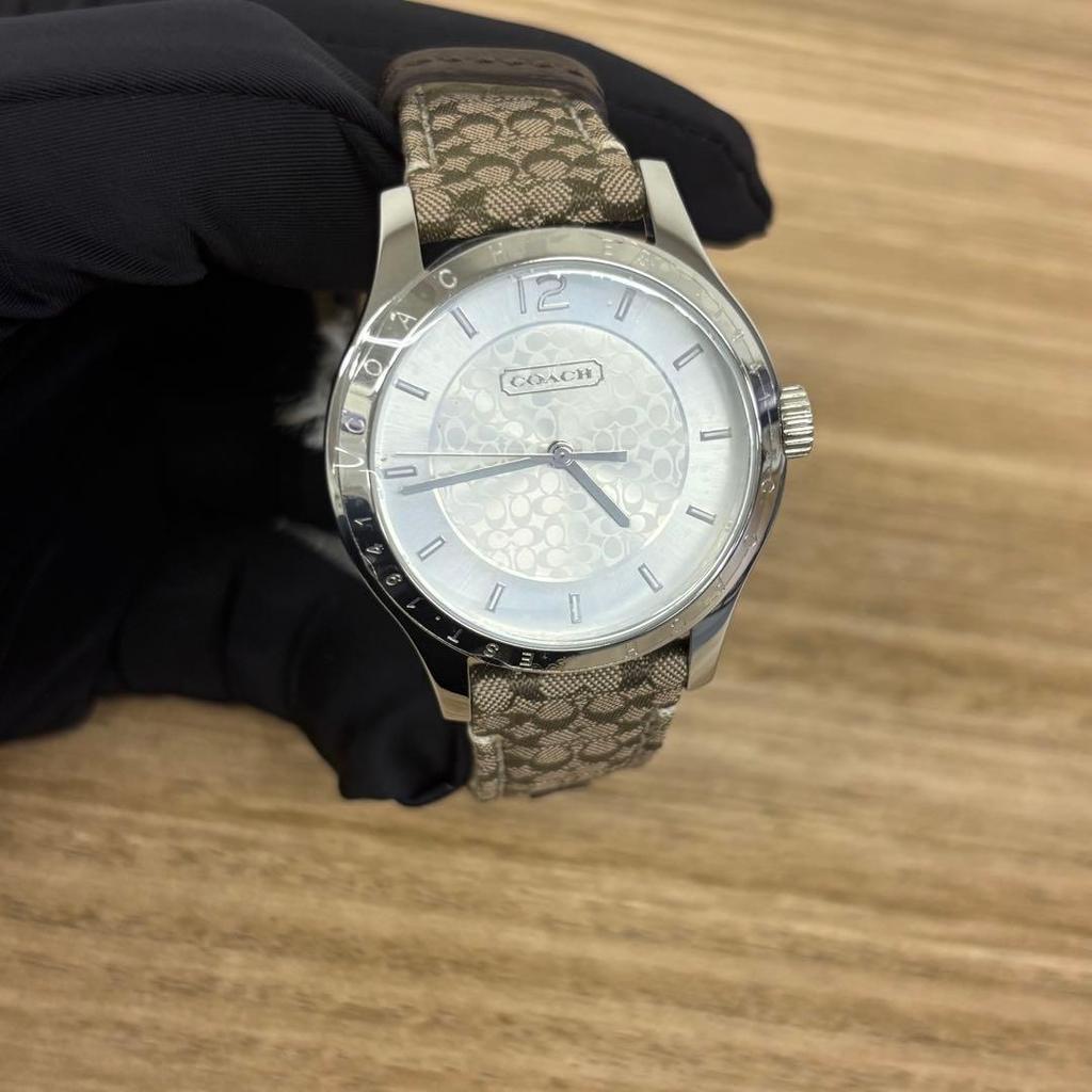 Used [New Unused ] COACH Watch Quartz Signature Pattern Ladies