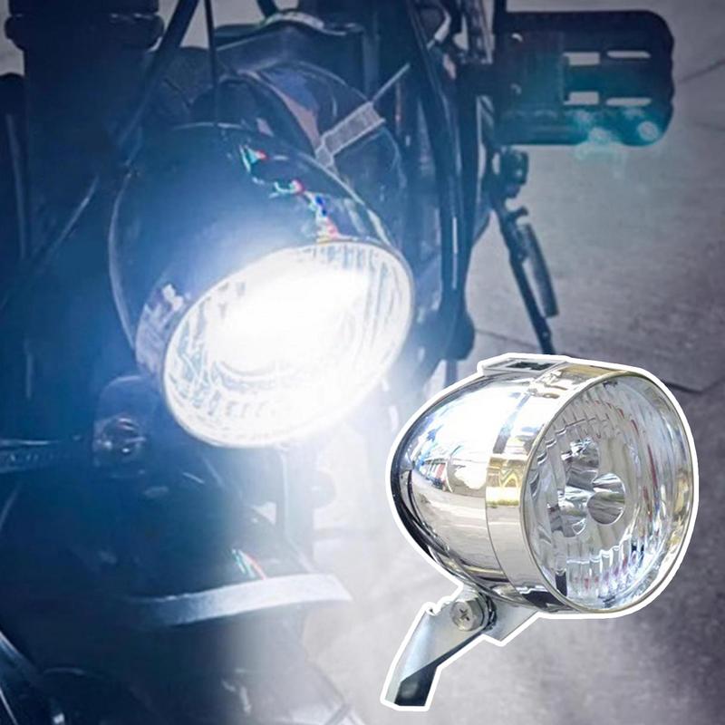 USB Charging Retro Bike Headlight Classic Mountain Bike Front Light 3 Led Bulbs Bicycle Front Lighting For Cycling Accessories