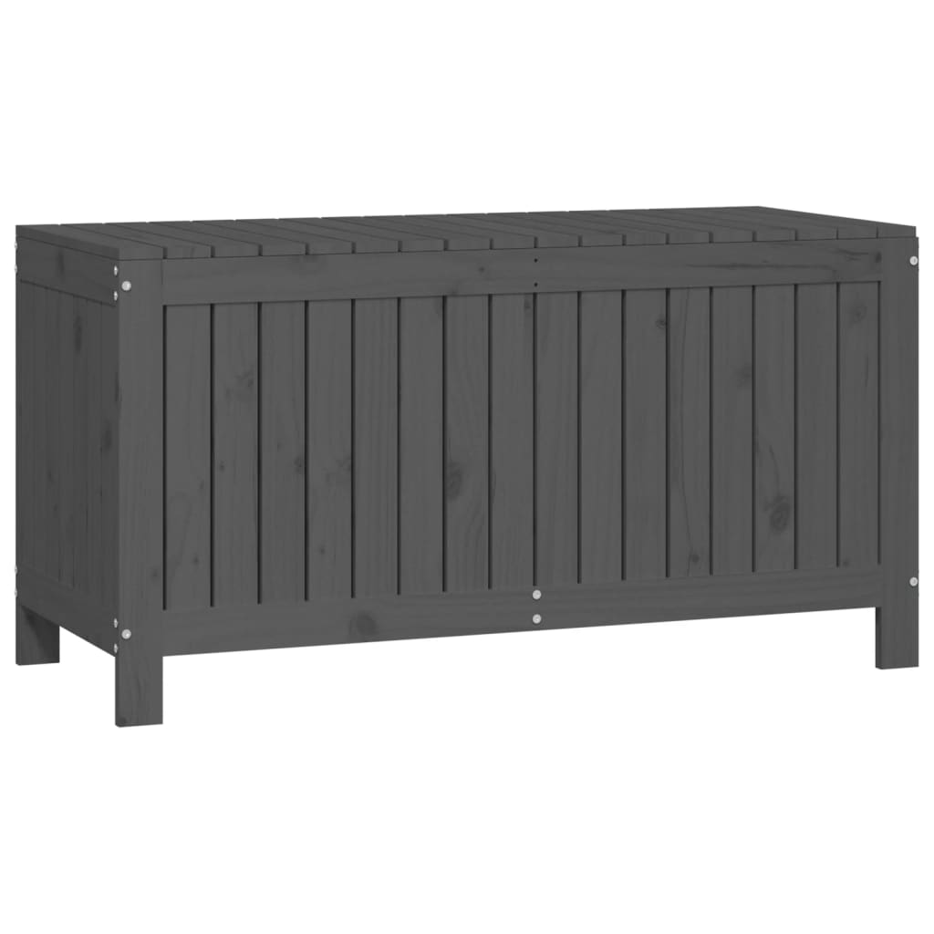 Garden Storage Box Gray 115x49x60 Cm Solid Pine Wood