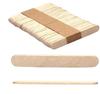Eclet 50 White Wooden Craft Stick Premium Natural Wooden Piece Ice Cream Sticks(A)