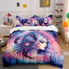 "Zodiac Scorpion Design Set" Bedding Set with 1 Duvet Cover 2 Pillowcases Single Double King Queen, Gift