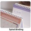 New Coil 2026 Desk Calendar Portable Monthly Daily Planner Mini Calendar English Calendar Books Office School Supplies
