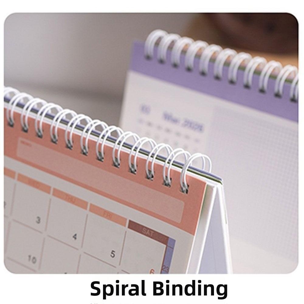 New Coil 2026 Desk Calendar Portable Monthly Daily Planner Mini Calendar English Calendar Books Office School Supplies