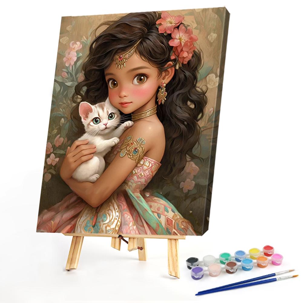 

EY# Набор для рисования по номерам на холсте DIY Картина маслом Девушка Декор для дома 40x50