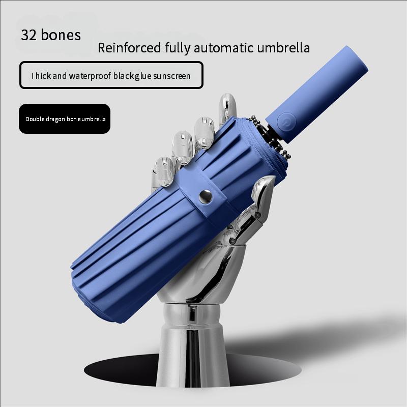 

Полностью автоматический зонт с 32 спицами для женщин, 16 спиц, двойной киль плюс увеличение для мужчин, защита от солнца, оптом П metal-fiber composite&16K